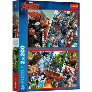 Trefl: Puzzle 2x200el. - Obrońcy świata