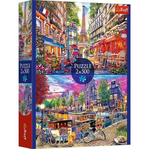 Trefl: Puzzle 2x500el. - Europejskie stolice Trefl: Puzzle 2x500el. - Europejskie stolice
