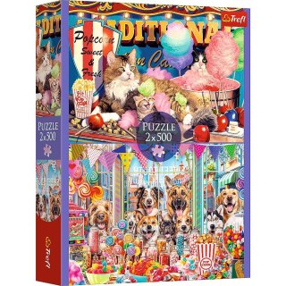 Trefl: Puzzle 2x500el. - Puszyści przyjaciele
