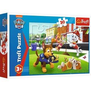 Trefl: Puzzle 30el. - Pieski w akcji