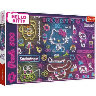 Trefl: Puzzle 500el. - Hello Kitty Neon