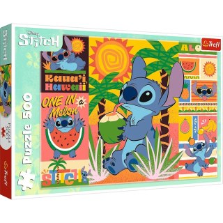 Trefl: Puzzle 500el. - Wakacje ze Stitchem