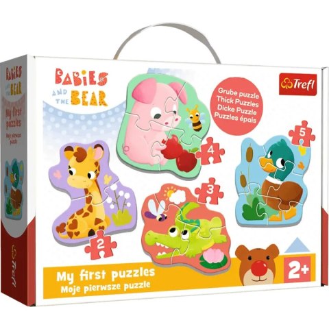 Trefl: Puzzle Baby - Bobaskowe zwierzątka Trefl: Puzzle Baby - Bobaskowe zwierzątka
