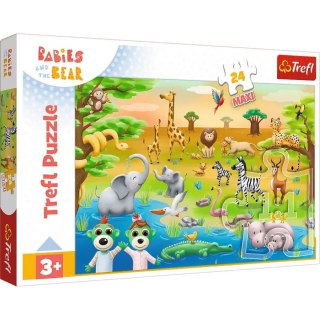 Trefl: Puzzle maxi 24el. - Bobaski i zwierzęta