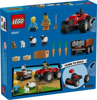 60461 | Czerwony traktor z przyczepą i owcą
