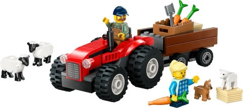 60461 | Czerwony traktor z przyczepą i owcą