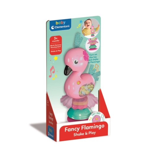 Grzechotka Modny Flaming | Baby Clementoni Grzechotka Modny Flaming | Baby Clementoni