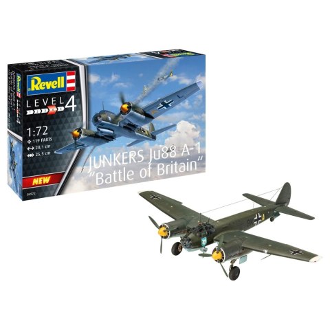 Revell - Samolot 1:72 Junkers Ju88 A-1 Battle Ofb Revell - Samolot 1:72 Junkers Ju88 A-1 Battle Ofb