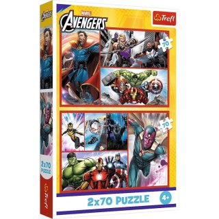 Trefl: Puzzle 2x70el. - Zostań bohaterem