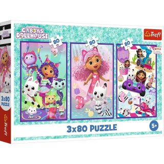 Trefl: Puzzle 3x80el. - Kolorowe dni Gabi