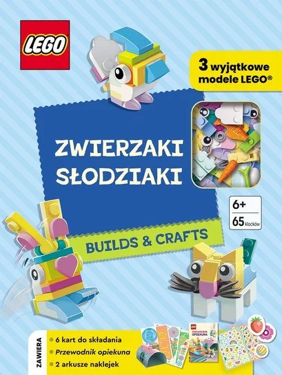 Ameet: LEGO Books - Build & Fold Crafts. Zwierzaki Słodziaki