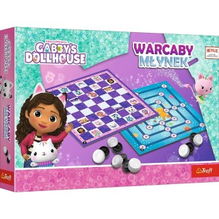 Trefl: Gra - Warcaby i Młynek Koci domek Gabi