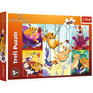 Trefl: Puzzle 100el. - Disney "Król Lew" - Dzielny Król Lew