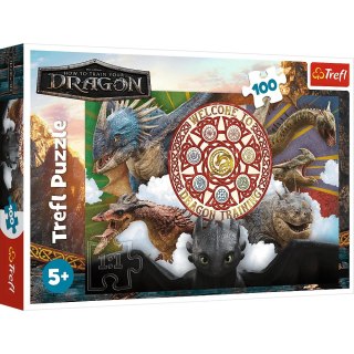 Trefl: Puzzle 100el. - Smoki w akcji