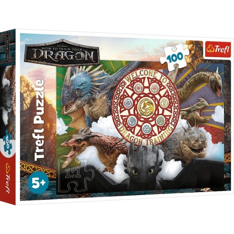Trefl: Puzzle 100el. - Smoki w akcji Trefl: Puzzle 100el. - Smoki w akcji