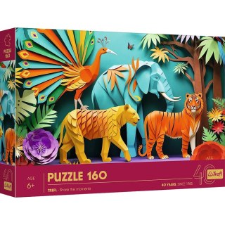 Trefl: Puzzle 160el. - 40-lecie Trefl - Paper Art: Dżungla