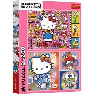 Trefl: Puzzle 2x200el. - Hello Kitty i przyjaciele