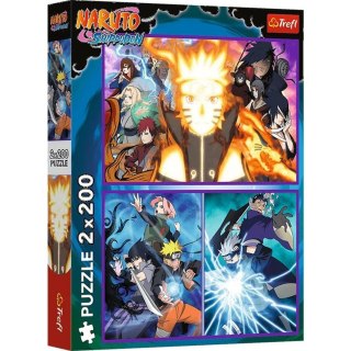 Trefl: Puzzle 2x200el. - Ninja z Wioski Ukrytego Liścia