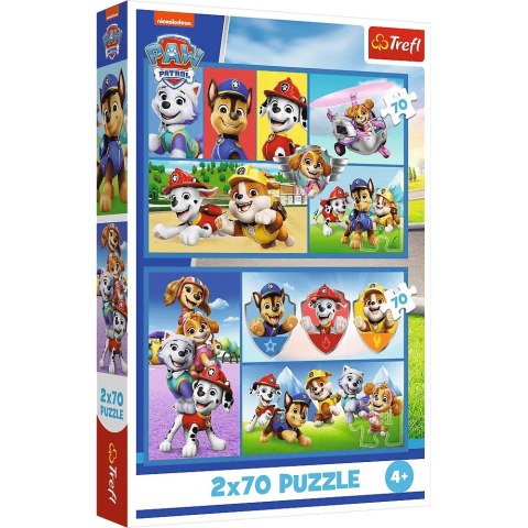 Trefl: Puzzle 2x70el. - Psi Patrol rządzi Trefl: Puzzle 2x70el. - Psi Patrol rządzi