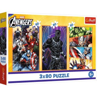 Trefl: Puzzle 3x80el. - Dni pełne akcji