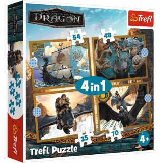 Trefl: Puzzle 4w1 - Smocze dni