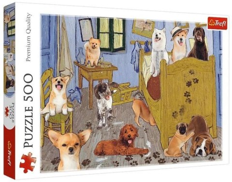 Trefl: Puzzle 500el. - Pokój van Gogha - psia rewolucja Trefl: Puzzle 500el. - Pokój van Gogha - psia rewolucja