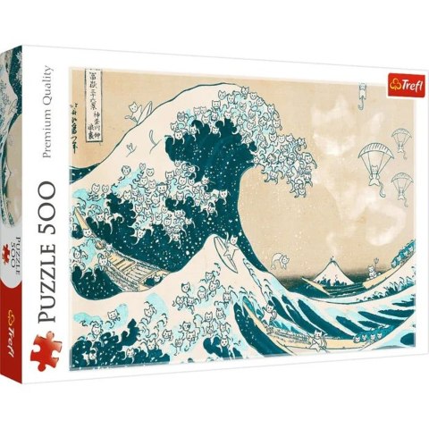 Trefl: Puzzle 500el. - Wielka kocia fala Trefl: Puzzle 500el. - Wielka kocia fala