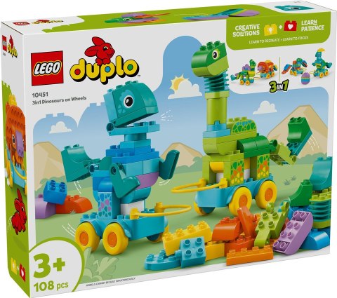 10451 | 3 W 1 Dinozaury na Kółkach