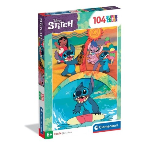 Clementoni: Puzzle 104el. - Stitch Clementoni: Puzzle 104el. - Stitch