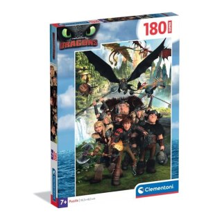 Clementoni: Puzzle 180el. - How to Train Your Dragon
