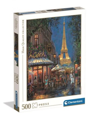 Clementoni: Puzzle 500el. HQ - Night at the Eiffel Cafe