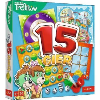 Trefl | Gra - 15 GIER Rodzina Treflików