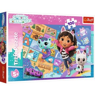 Trefl: Puzzle 100el. - Przyjaźń w kocim domku