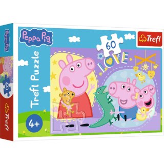 Trefl: Puzzle 60el. - Szczęśliwa świnka