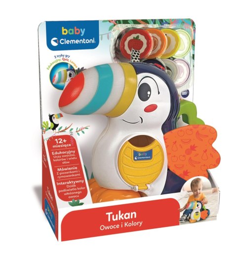 Tukan Adrian - Owoce i Kolory | Baby Clementoni Tukan Adrian - Owoce i Kolory | Baby Clementoni