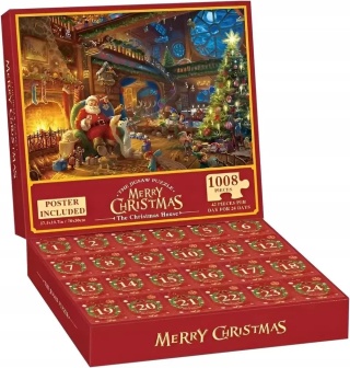 Kalendarz adwentowy Puzzle świąteczne 1008 el.