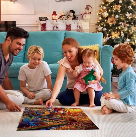 Kalendarz adwentowy Puzzle świąteczne 1008 el.