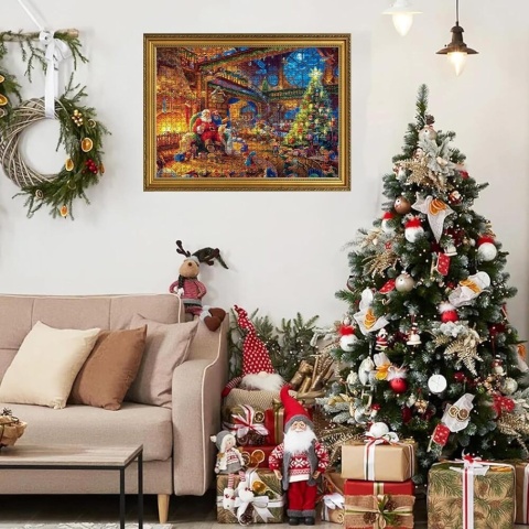 Kalendarz adwentowy Puzzle świąteczne 1008 el.