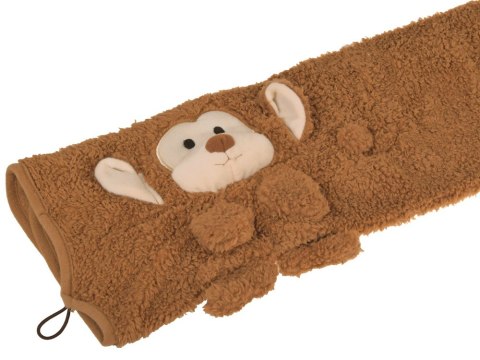 Miękki kocyk - przytulanka 2w1 MAŁPKA w kolorze mokka mouse ZA0724