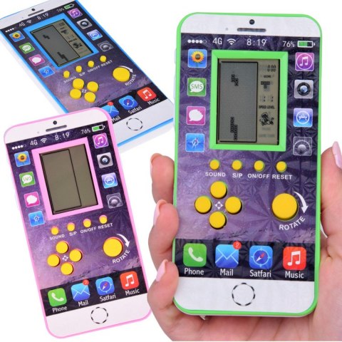Gra elektroniczna TETRIS kieszonkowa wersja kultowej gry tetris GR0211 Gra elektroniczna TETRIS kieszonkowa wersja kultowej gry tetris GR0211