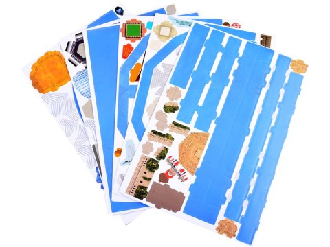 Puzzle 3D Przestrzenne Ziemia mapa świata sławne budowle ZA1581