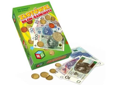 Złotówki bilon, banknoty nauka zabawa GR0289 Złotówki bilon, banknoty nauka zabawa GR0289