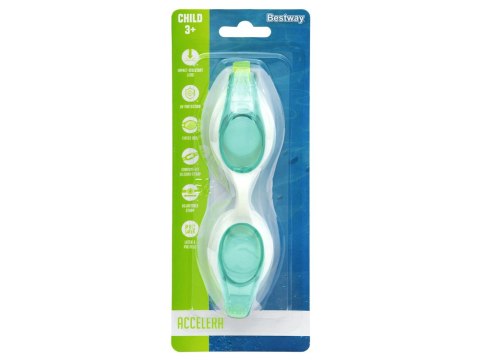 Bestway Okularki do pływania ACCELERA dla dzieci google basenowe 3+ 21062 Bestway Okularki do pływania ACCELERA dla dzieci google basenowe 3+ 21062
