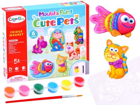 Zestaw kreatywny plastyczny zrób sam magnesy ZWIERZĄTKA DIY ZA2867 Zestaw kreatywny plastyczny zrób sam magnesy ZWIERZĄTKA DIY ZA2867