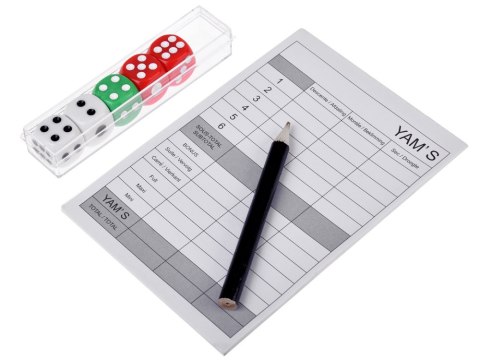 Zestaw do gry kości Yams kostki oczkowe GR0437 Zestaw do gry kości Yams kostki oczkowe GR0437