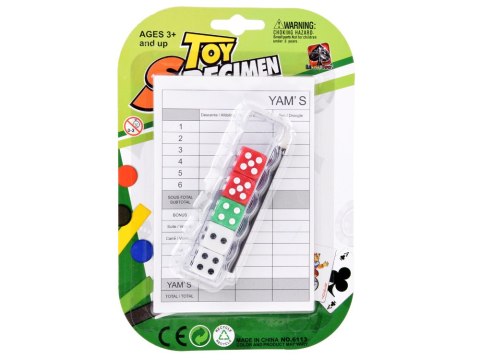 Zestaw do gry kości Yams kostki oczkowe GR0437 Zestaw do gry kości Yams kostki oczkowe GR0437