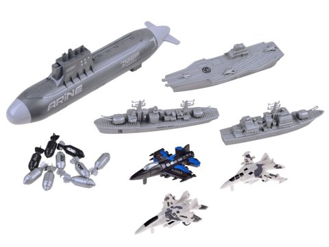 Zestaw Łódź podwodna Statki bitwa morska ZA3812