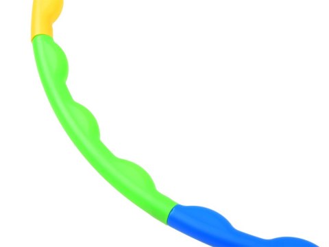 Hula hop składane kolorowe koło do kręcenia 60 cm 8 elementów SP0692