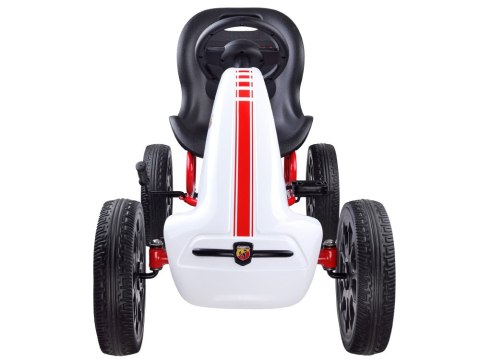Licencjonowany GOKART ABARTH na pedały dla dzieci 30kg Miękkie koła PA0167
