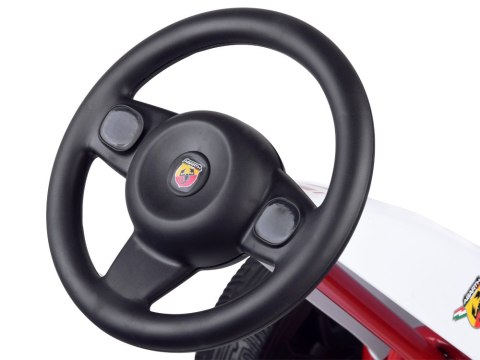 Licencjonowany GOKART ABARTH na pedały dla dzieci 30kg Miękkie koła PA0167